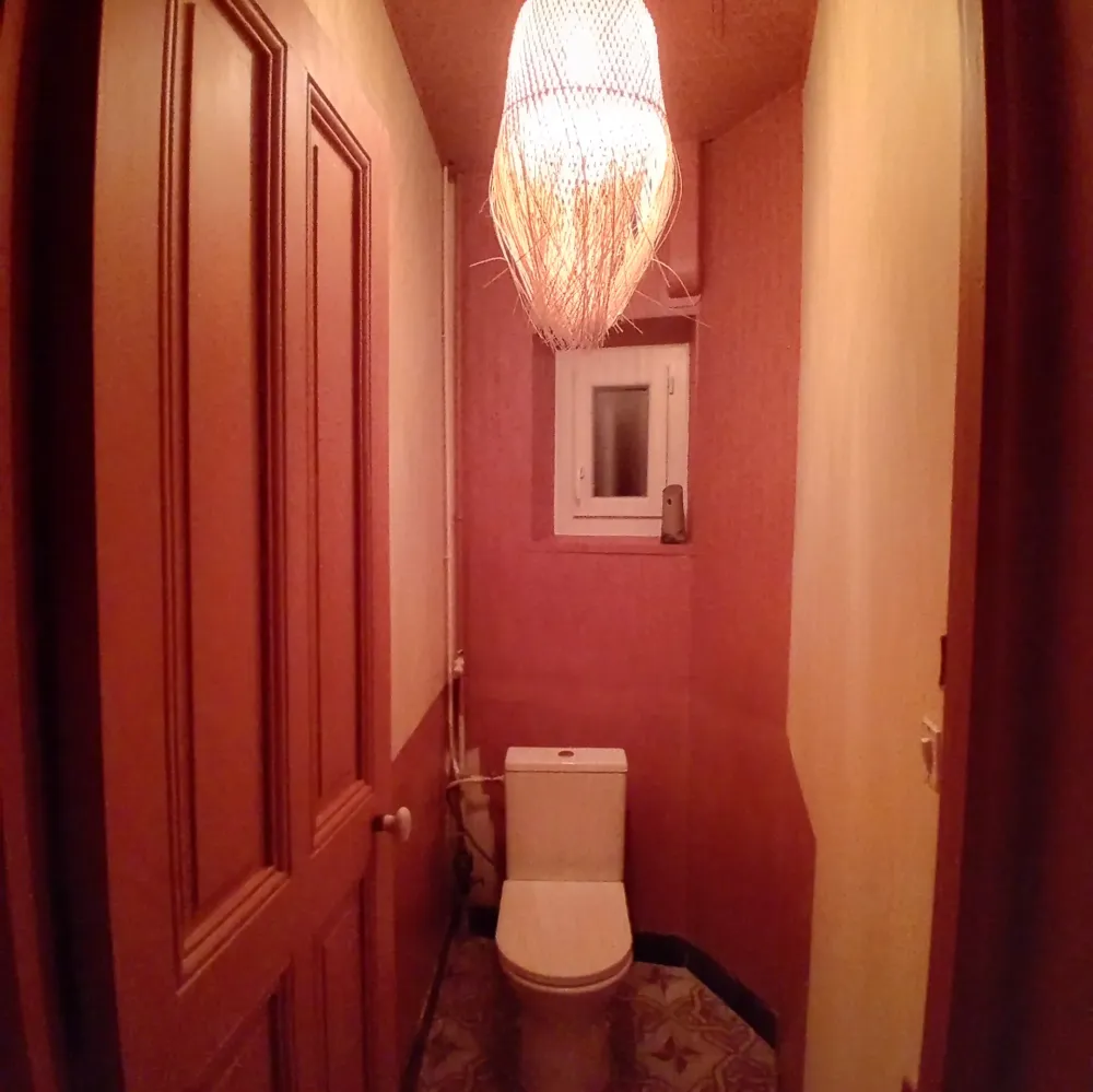 peinture toilette après